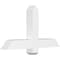 Ekena Millwork Eugene Architectural Grade PVC Gable Bracket, 36"W x 19 1/2"H x 4"D x 4"F, 13/12 Pitch GBP036X20X0404EUG00 - alternate 1